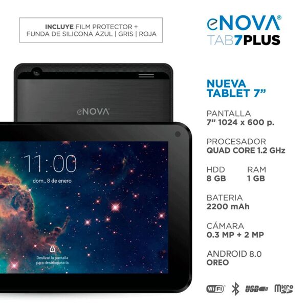 Tablet eNova 7'' 8GB 1GB RAM Android 8 - Image 2